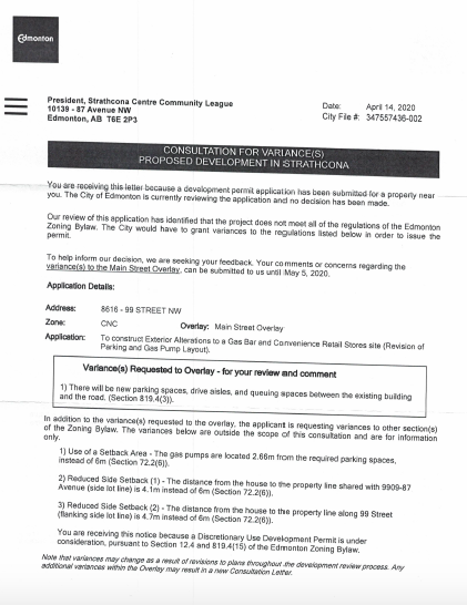 Flanking Side Lot Line  City of Edmonton Zoning Bylaw